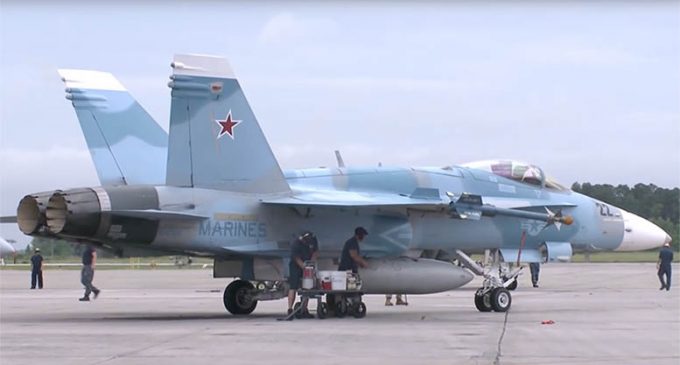 US Air Force Caught Repainting Jets to Appear Russian