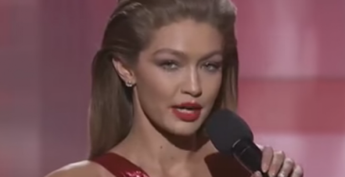 Gigi Hadid Apologizes for Impersonating Melania Trump During American Music Awards