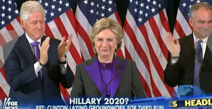 Clinton Reportedly Considering 2020 Rematch