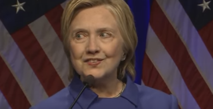 Hillary Surfaces Looking Like Death Warmed Over
