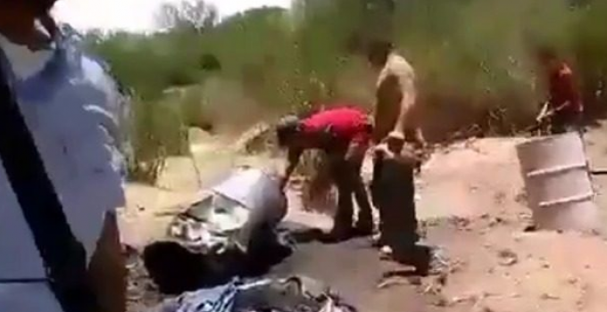 Graphic Video Shows Cartel Members Preparing to Burn Bodies, Playing Soccer With Head