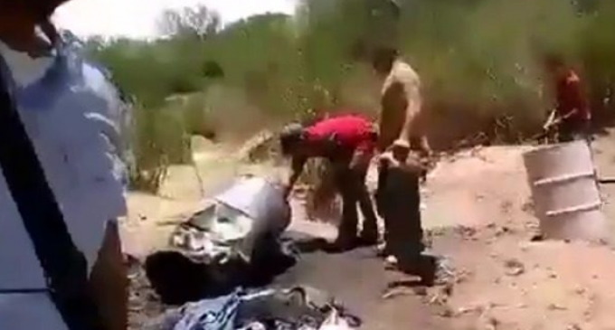 Graphic Video Shows Cartel Members Preparing to Burn Bodies, Playing Soccer With Head