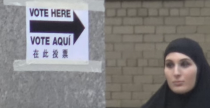 Burqa-clad Women Offered Ballot to Vote as Huma Abedin
