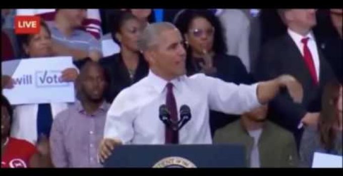 Obama Loses It During Campaign Appearance, Screams at Crowd