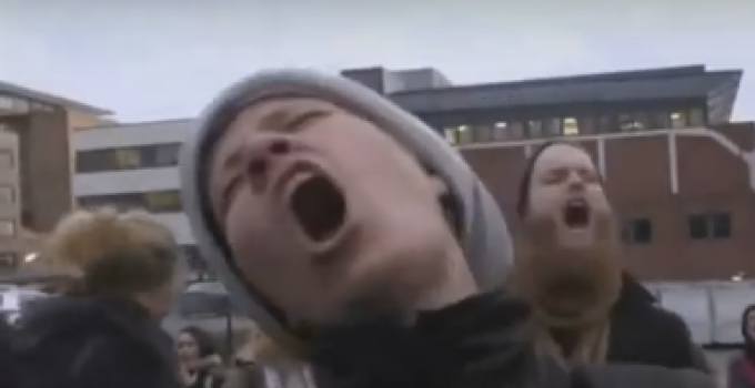 Social Justice Warriors Act Like Lunatics in Protest Against ‘Female Donald Trump’