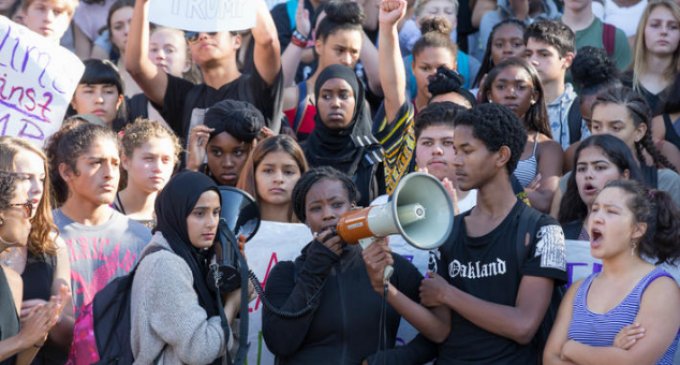 CA Students Walk Out of Class to Protest Trump