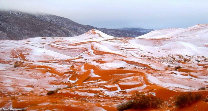 Snow Falls Over World’s Largest Desert for the First Time Since 1979