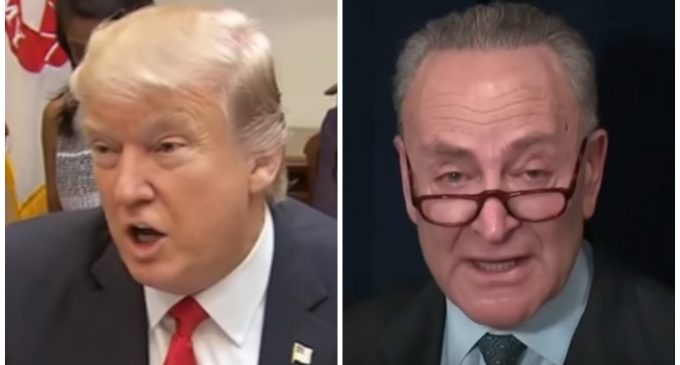 Trump Calls out Schumer’s Fake Tears as He Criticizes Immigration Ban