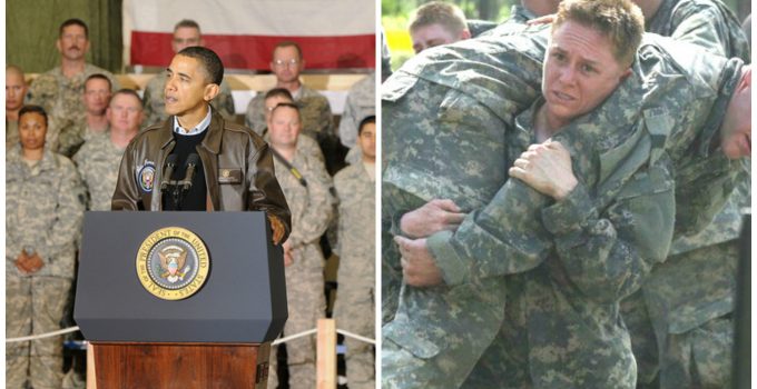 Obama: Women in the Military are ‘at Least as Strong as Men’