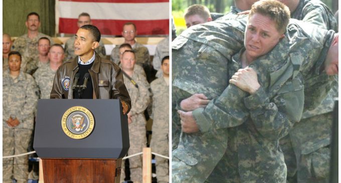 Obama: Women in the Military are ‘at Least as Strong as Men’