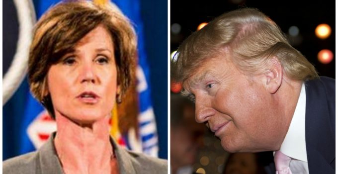 Trump to Acting Attorney General Yates: You’re Fired!
