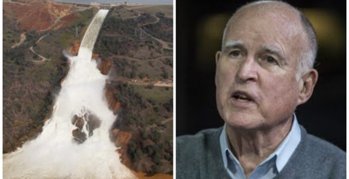 California Gov. Brown Asks Trump for Help with Oroville Dam After Ignoring Warnings for Years