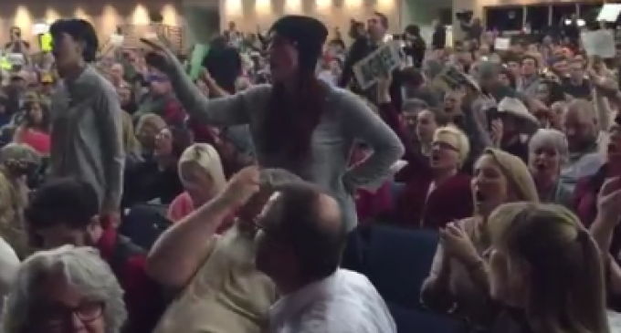 Left-Wing Protesters Disrupt Chaffetz Town Hall