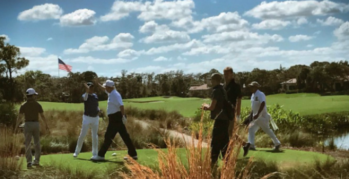 Trump Sticks Press in Basement With Blacked-Out Windows While He Golfs