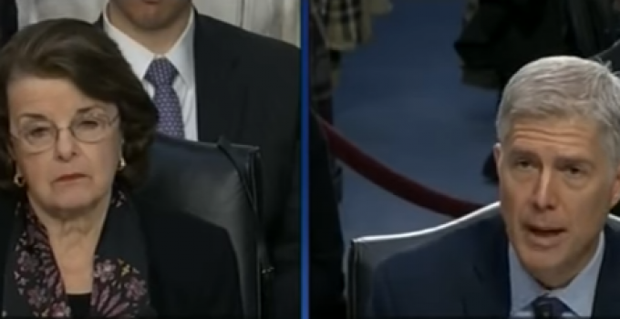 Gorsuch Hits Back Against Feinstein’s Attacks, Proving She Knows Nothing About His Record