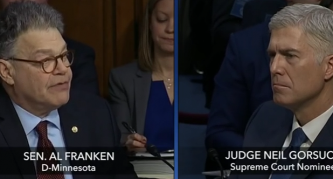 Senator Franken’s Attempt to Connect Judge Gorsuch to Steve Bannon Fails Miserably