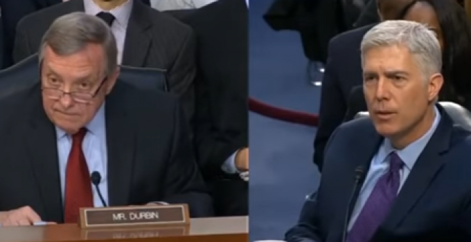 Gorsuch Decimates Senator Dick Durbin During Confirmation Hearing