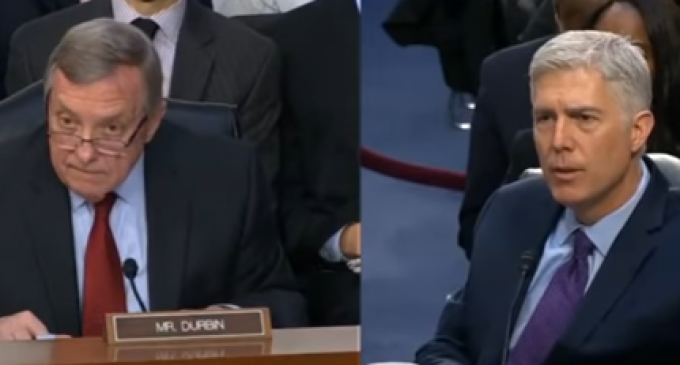 Gorsuch Decimates Senator Dick Durbin During Confirmation Hearing