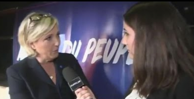 Marine Le Pen Smacks Down Reporter: “No One Trusts the Media”