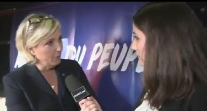 Marine Le Pen Smacks Down Reporter: “No One Trusts the Media”