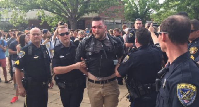 Antifa Provocateurs Forced to Unmask by Police at Auburn, Spencer Speech Goes on as Planned