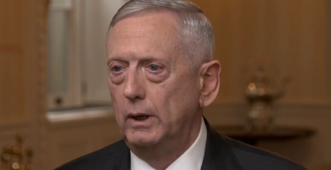 CBS Host Asks “Mad Dog” Mattis: “What Keeps You Up at Night?”