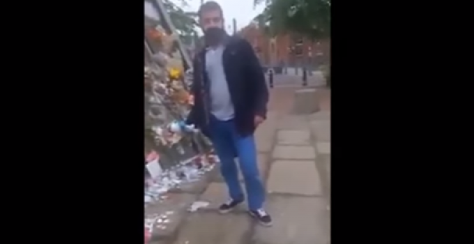 Brits See Red, Catching Migrants Stealing Flowers, Toy From Manchester Bombing Memorial