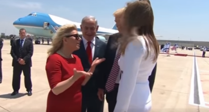 Sara Netanyahu Caught on Hot-Mic with Melania Trump