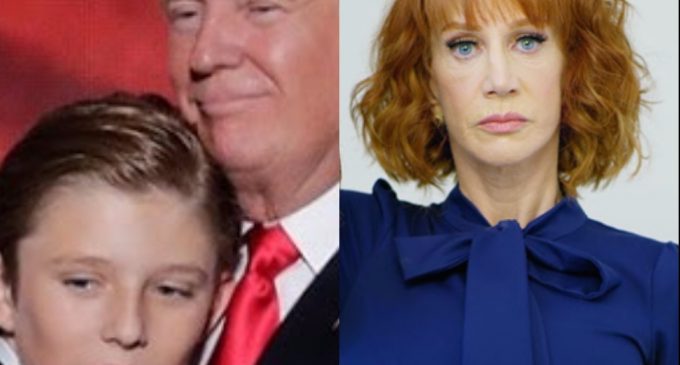 Traumatized Barron Trump Thought Griffin’s “Beheading Photo” was Real