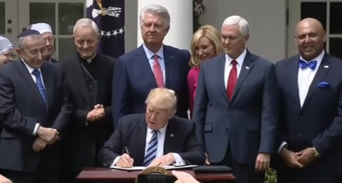 Trump Signs Religious Liberty Executive Order