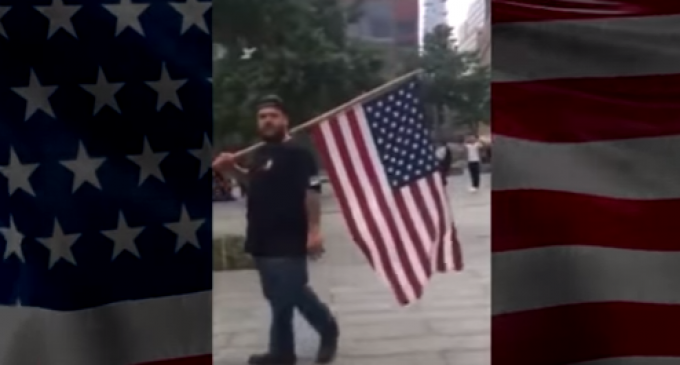 Tourists Ushered Away From 9/11 Memorial for Carrying American Flag