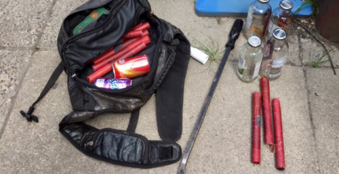 Portland Police Confiscate Weapons, Dynamite from Antifa Protesters