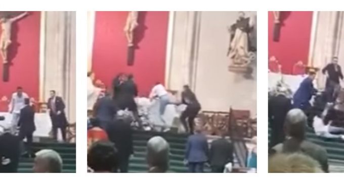 Muslim Migrant Interrupts Wedding Screaming “Allah Akbar”, Attacks Priest