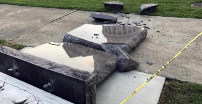 Ten Commandments Monument Destroyed in Arkansas