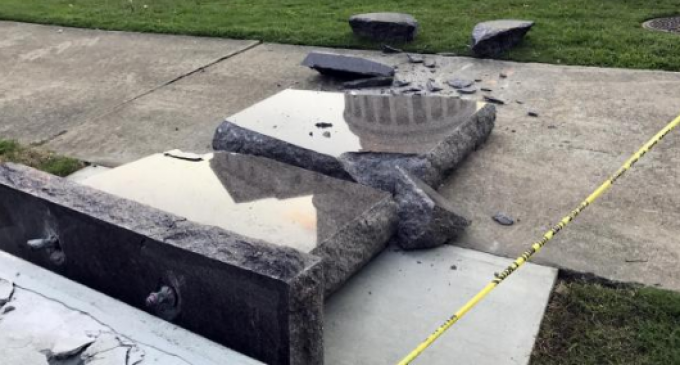 Ten Commandments Monument Destroyed in Arkansas