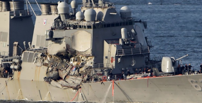 Container Ship Captain Makes Claims About Navy Destroyer Movements Leading Up to Collision