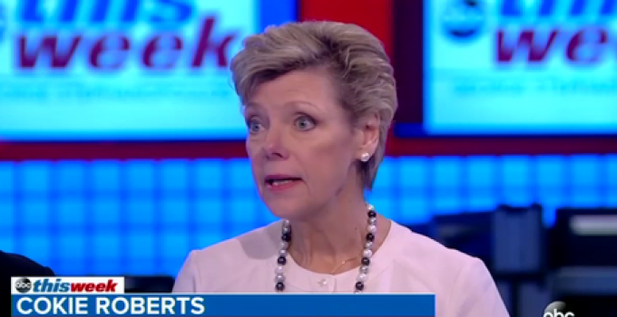 Cokie Roberts: Trump ‘Has to Share Responsibility’ for the Violence in Charlottesville