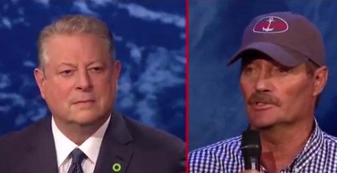 Al Gore Gets Schooled on Sea Levels by Chesapeake Commercial Crabber of 50 Years