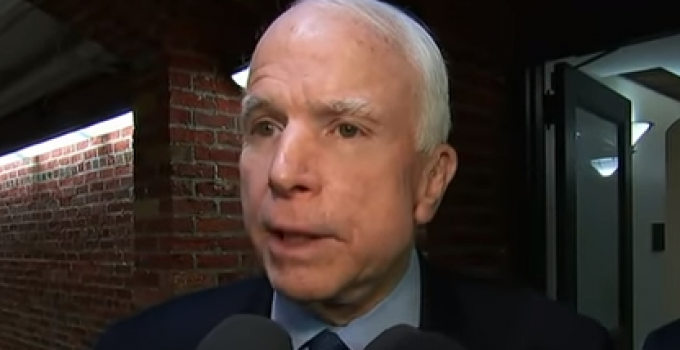 McCain Vows to Break Another Promise and Save Obamacare From Ruin