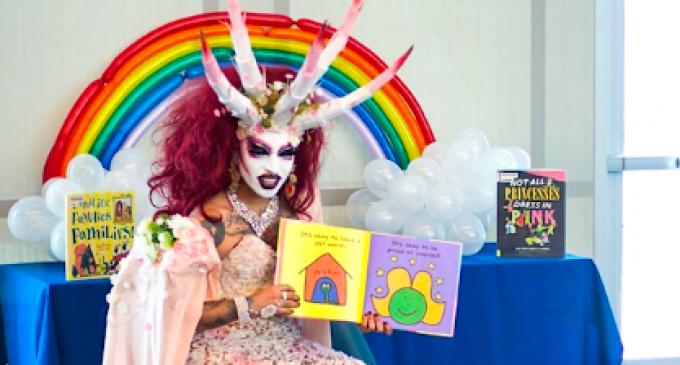 Michelle Obama Public Library Invites Satanic-looking Drag Queen to Speak to Kids