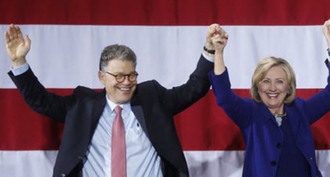 Clinton Equivocates: Franken is a Better Person Than Trump or Moore