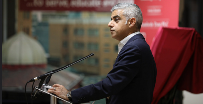 London Mayor Sadiq Khan Implies “Right-Wingers” Are More of a Threat to City than “Knife Attacks”
