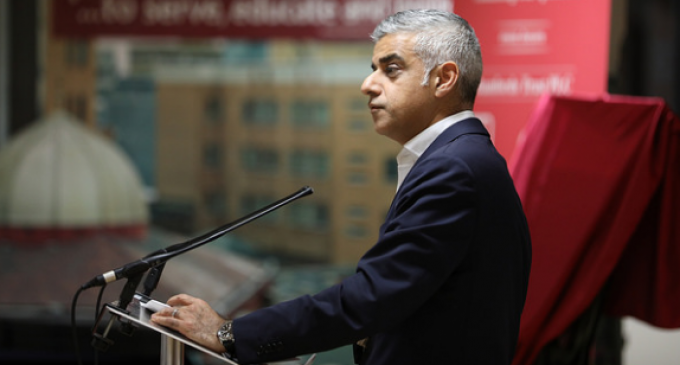 London Mayor Sadiq Khan Implies “Right-Wingers” Are More of a Threat to City than “Knife Attacks”