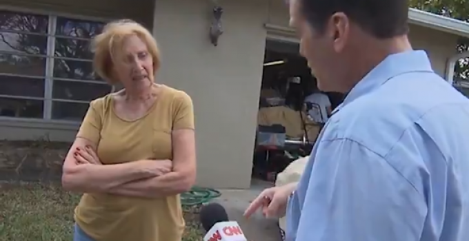 CNN Harasses Conservative Senior Citizen at Her Home