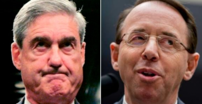 Memo Reveals ‘Rosenstein and Mueller Colluded to Break the Law’