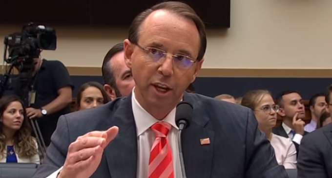 Report: Rosenstein Plotted to Secretly Record President Trump, Invoke 25th Amendment