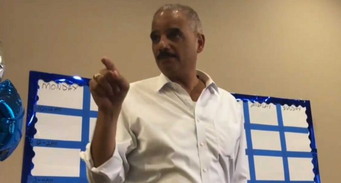 Eric Holder Calls on Democrats to ‘Kick’ Republicans When They ‘Go Low’