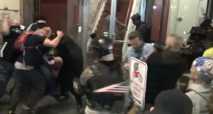 Violent Brawl Erupts Between Antifa, Right-wing Prayer Group in Portand