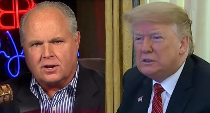 Limbaugh to Trump: ‘Hold Firm’ on Wall Funding, ‘This Shutdown is One That the Democrats Own’