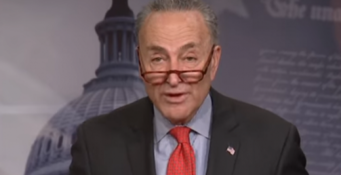 Schumer Scolds Trump: ‘Hopefully, Now the President Has Learned His Lesson’